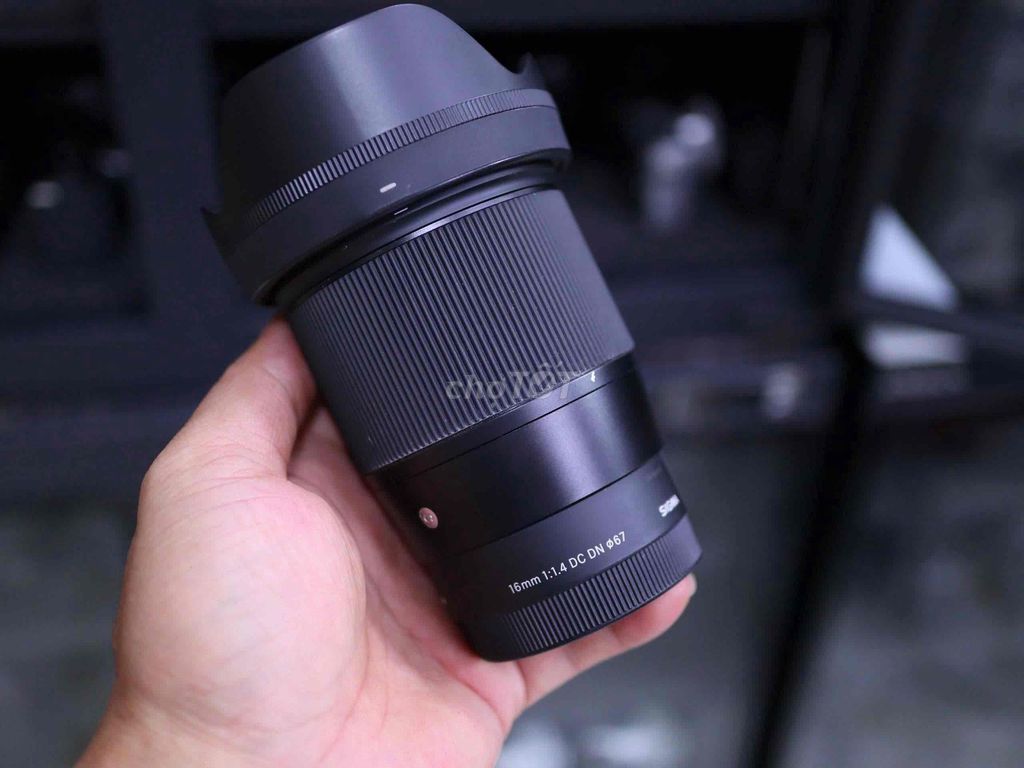 Ống kính Sigma 16f1.4 DC DN Sony Đen. Mua bán Máy ảnh, Máy quay tại Thành phố Thủ Dầu Một Bình Dương được đăng bởi Chinh Lee hình 1