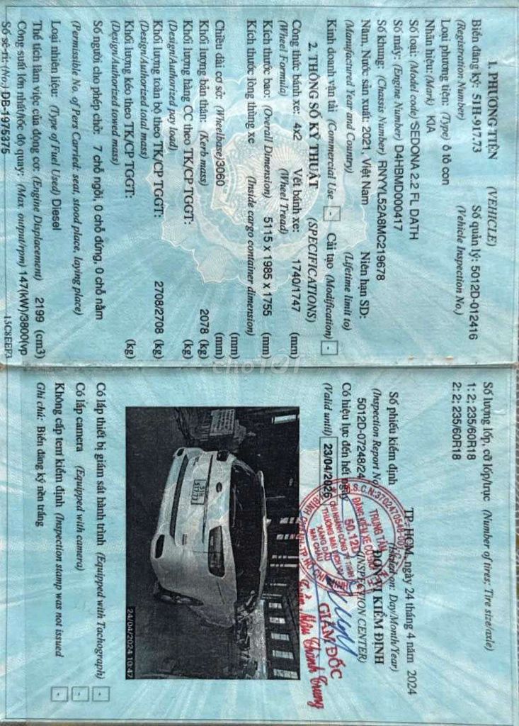 KIA SEDONA 2.2L SX 2022 DẦU 85000KM BẢO HÀNH 1 NĂM. Mua bán Ô tô tại Quận Bình Tân Tp Hồ Chí Minh được đăng bởi Lê Tử can  hình 19