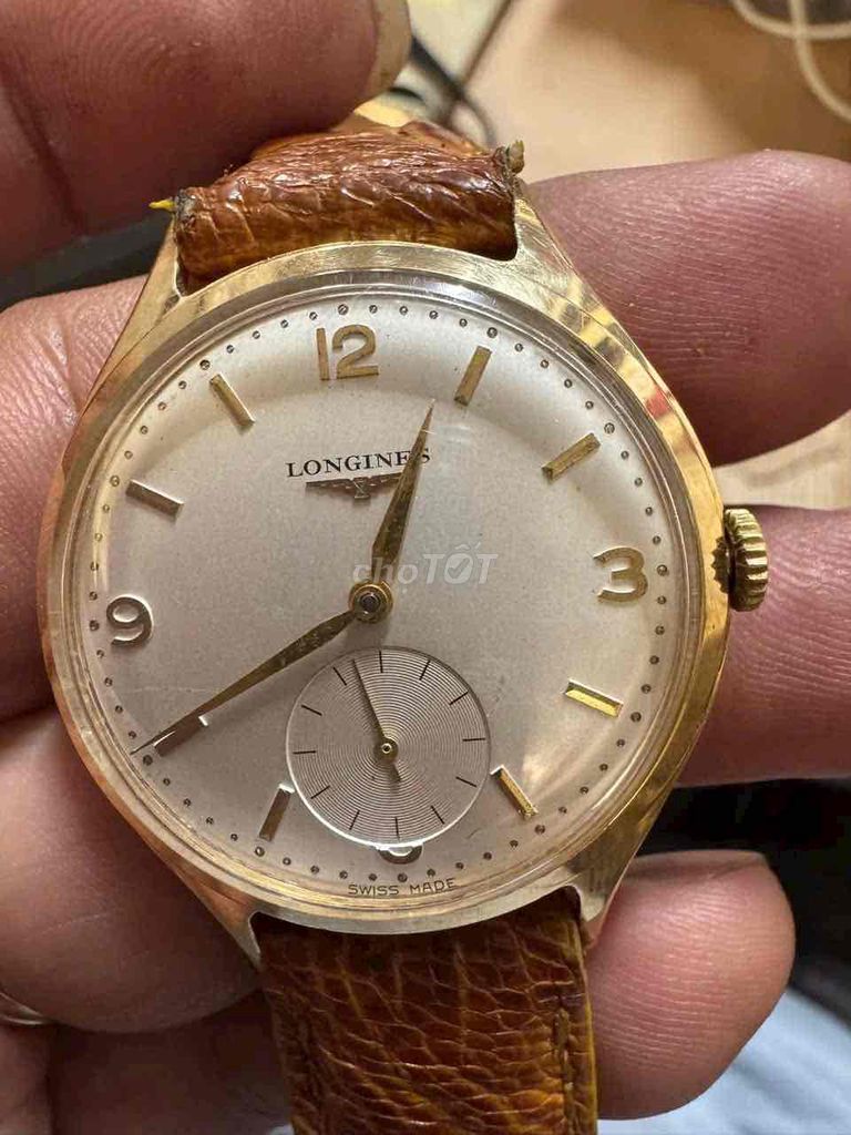 đồng hồ Longines vàng khối 18k