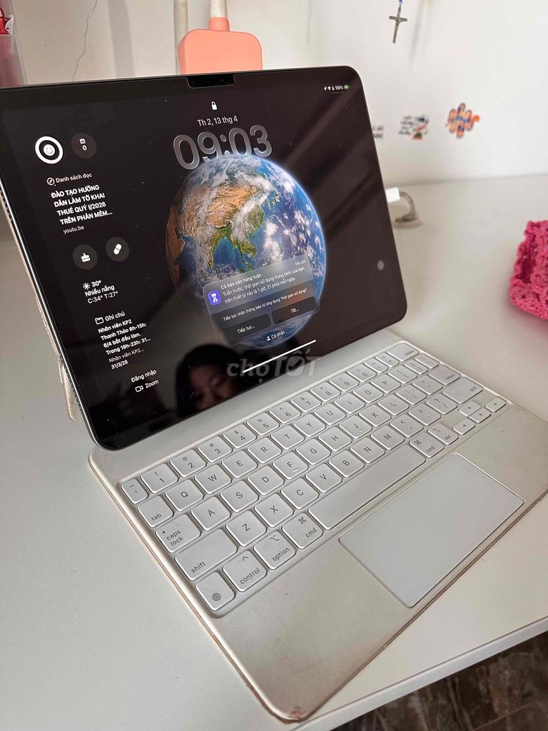 Ipad air M2 11 inch 2024 + bàn phím magic keyboard. Mua bán Máy tính bảng tại Quận Bình Thạnh Tp Hồ Chí Minh được đăng bởi PH hình 1