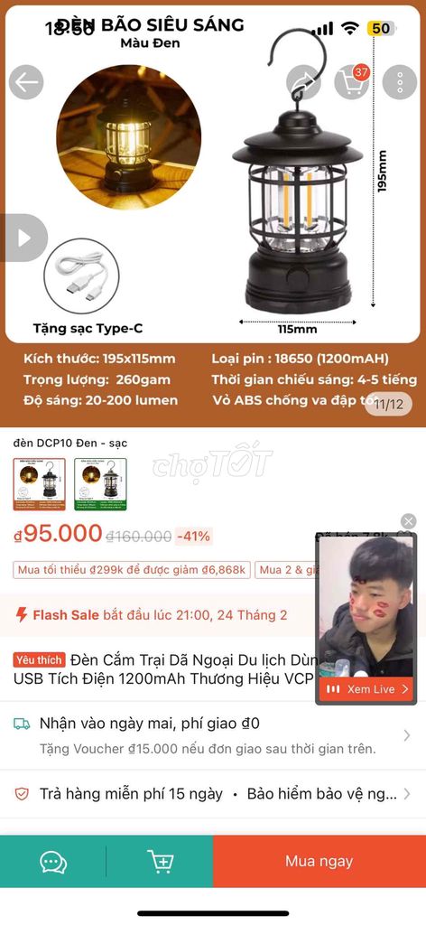 đèn cắm trại