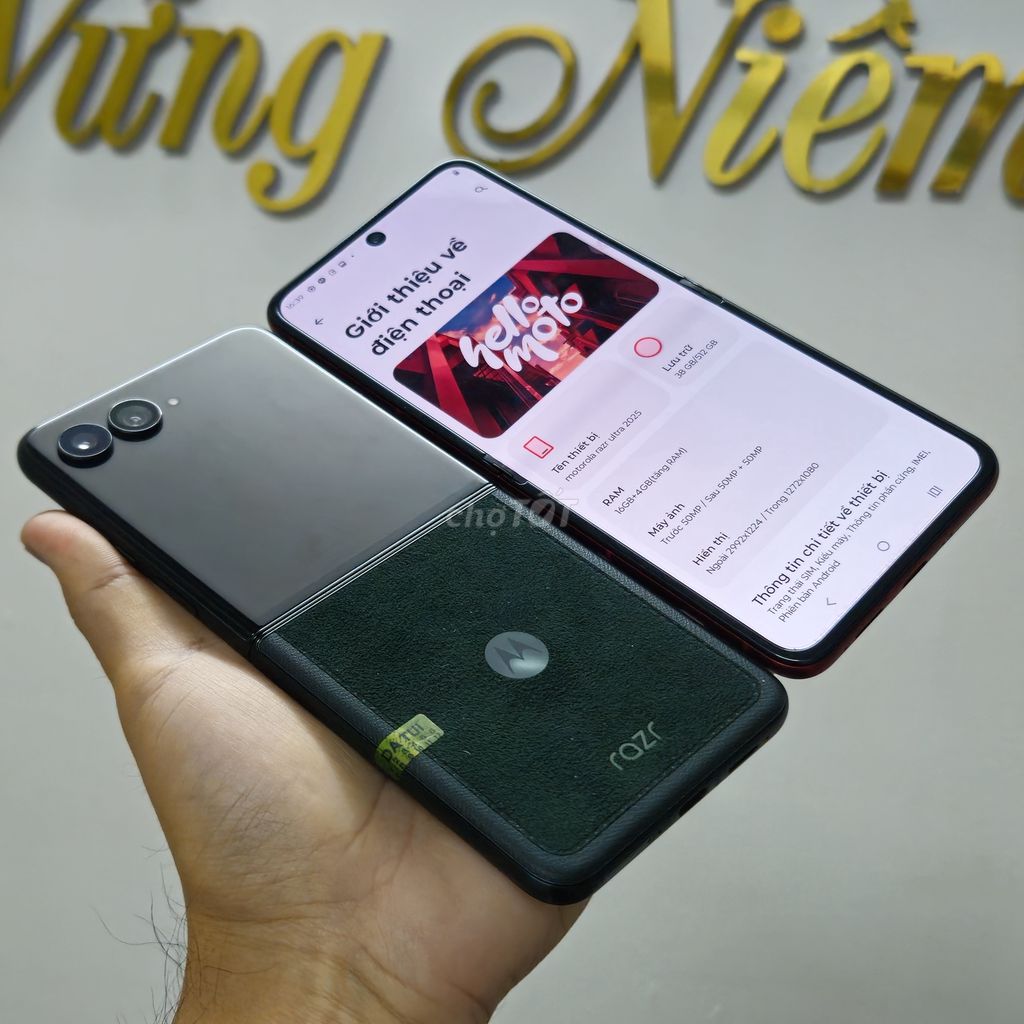 Motorola Razr 60 Ultra zin đẹp 2 sim ram 16/512GB. Mua bán Điện thoại tại Quận Thanh Khê Đà Nẵng được đăng bởi Cửa hàng Zinphones  hình 1