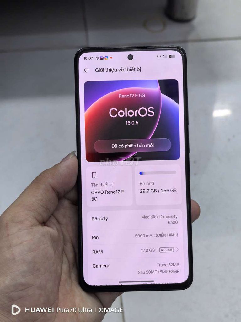 Oppo Reno 12F 5G 256GB Xanh có giao lưu. Mua bán Điện thoại tại Quận Bình Tân Tp Hồ Chí Minh được đăng bởi Trân Trần hình 1