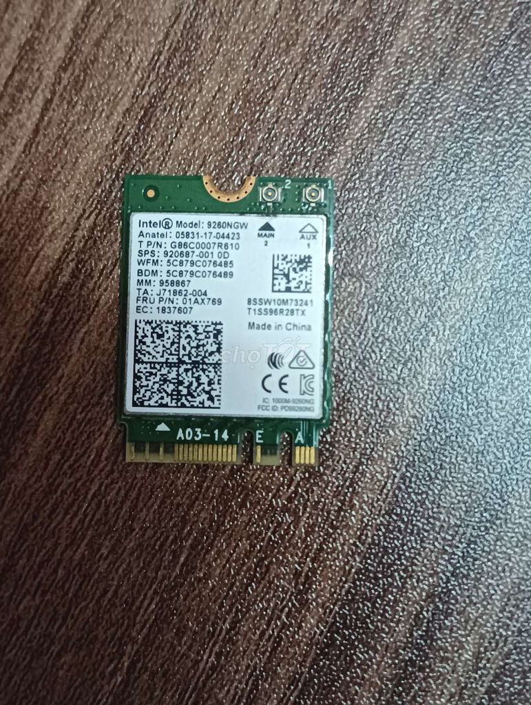 🔥 Intel 9260NGW WiFi 5 1.73Gbps +Bluetooth 5.0 M.2. Mua bán Linh kiện (RAM, Card...) tại Huyện Bình Chánh Tp Hồ Chí Minh được đăng bởi nuyeb minb hình 1