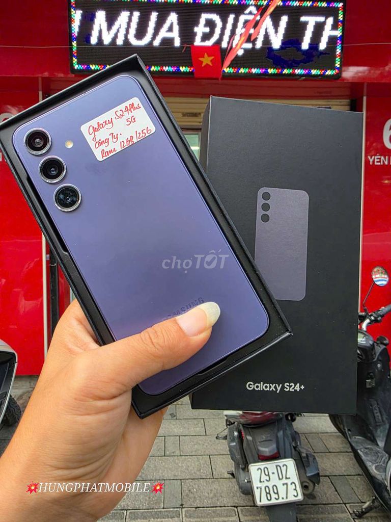 Samsung S24 Plus 5G 256G SSVN 2 sim Tím 99% Fulbox. Mua bán Điện thoại tại Quận Đống Đa Hà Nội được đăng bởi HƯNG PHÁT Mobile hình 1