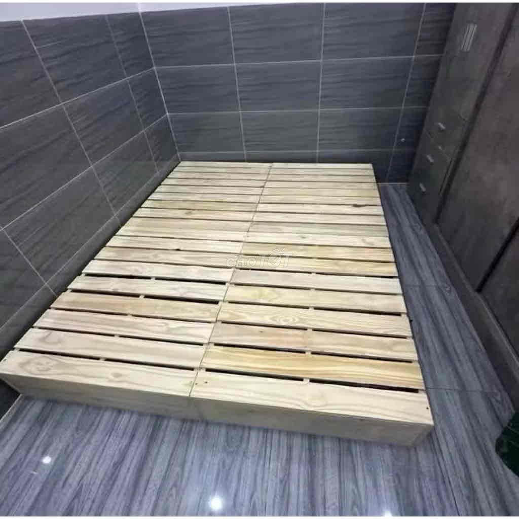 Giường ngủ Pallet 2m2x2m. Mua bán Giường, chăn ga gối nệm tại Thành phố Rạch Giá Kiên Giang được đăng bởi Thế Anh hình 1