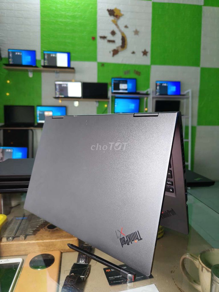 Laptop Thinkpad X1Yoga Gen 5 Mỹ, chip i7, màn 4K