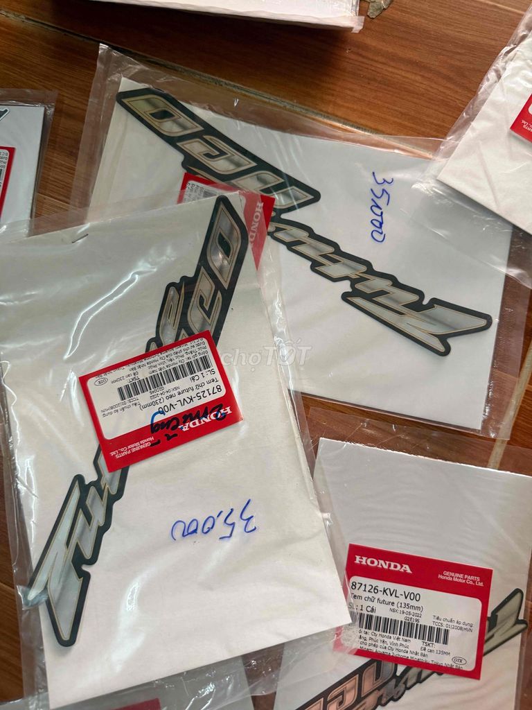 Tem Future neo GT 2009 đen bạc,vỏ Wave 125i 2011. Mua bán Phụ tùng xe tại Huyện Châu Phú An Giang được đăng bởi Made in Thailand  hình 3