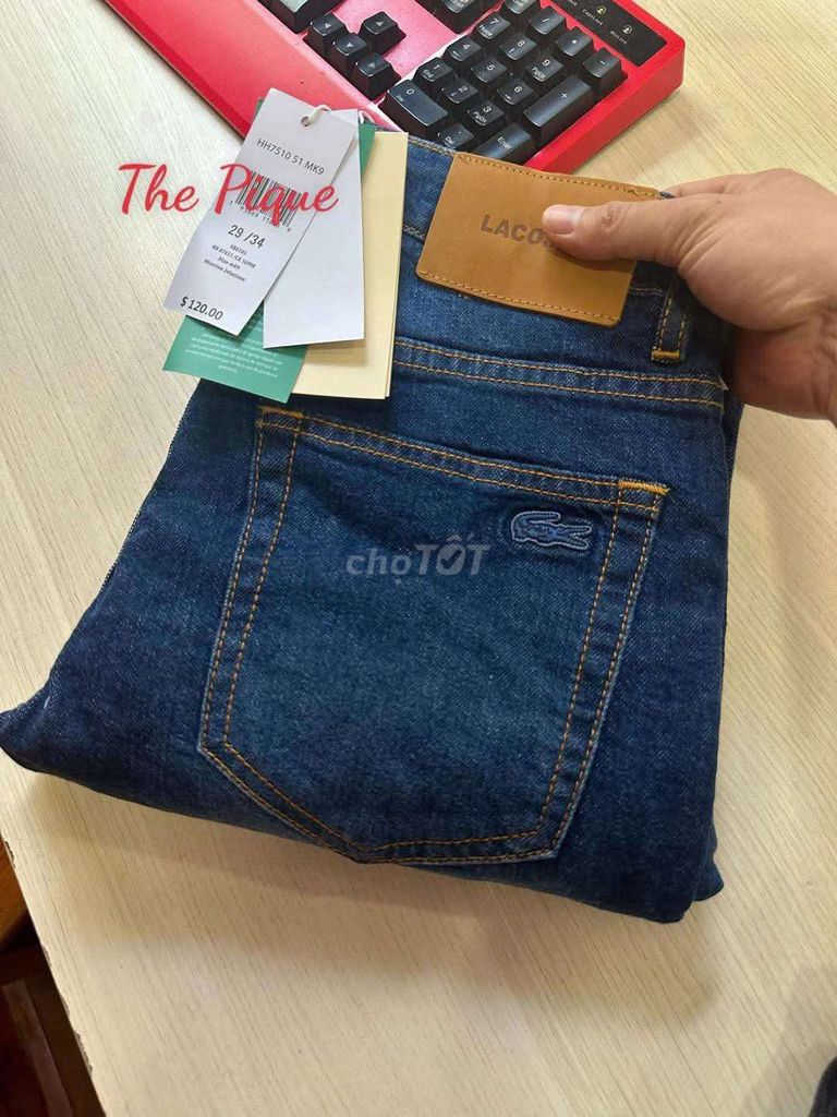 Quần jean nam Lacoste size 29 đến 34. Mua bán Quần áo tại Thành phố Vũng Tàu Bà Rịa - Vũng Tàu được đăng bởi Trần Nguyễn Khuyến hình 1