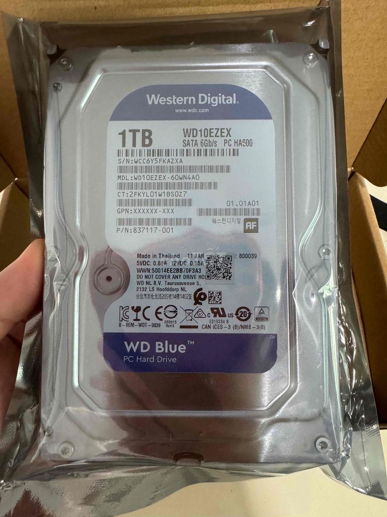 Ổ cứng HDD Western Digital WD10EZEX 1TB. Mua bán Linh kiện (RAM, Card...) tại Quận Ninh Kiều Cần Thơ được đăng bởi Duy  hình 1