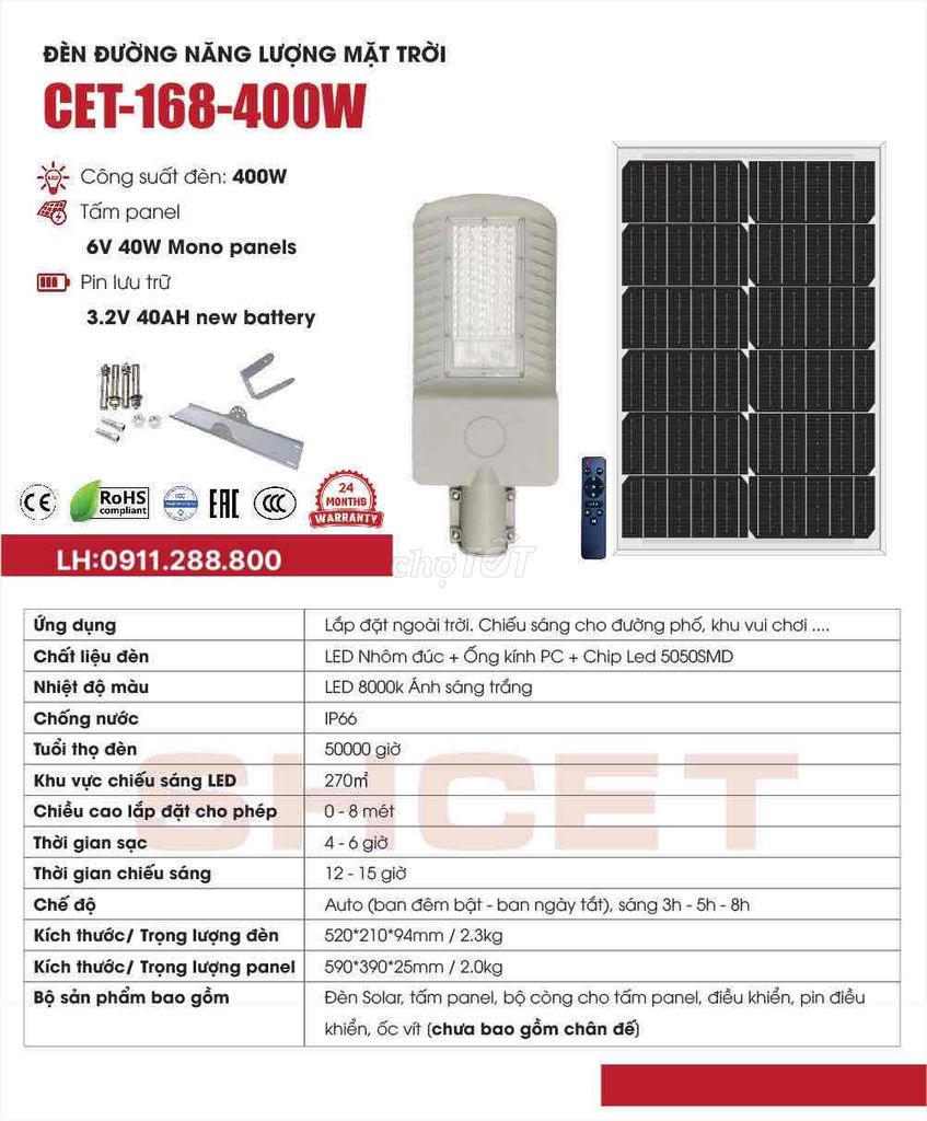 đèn đường cet-168-400w