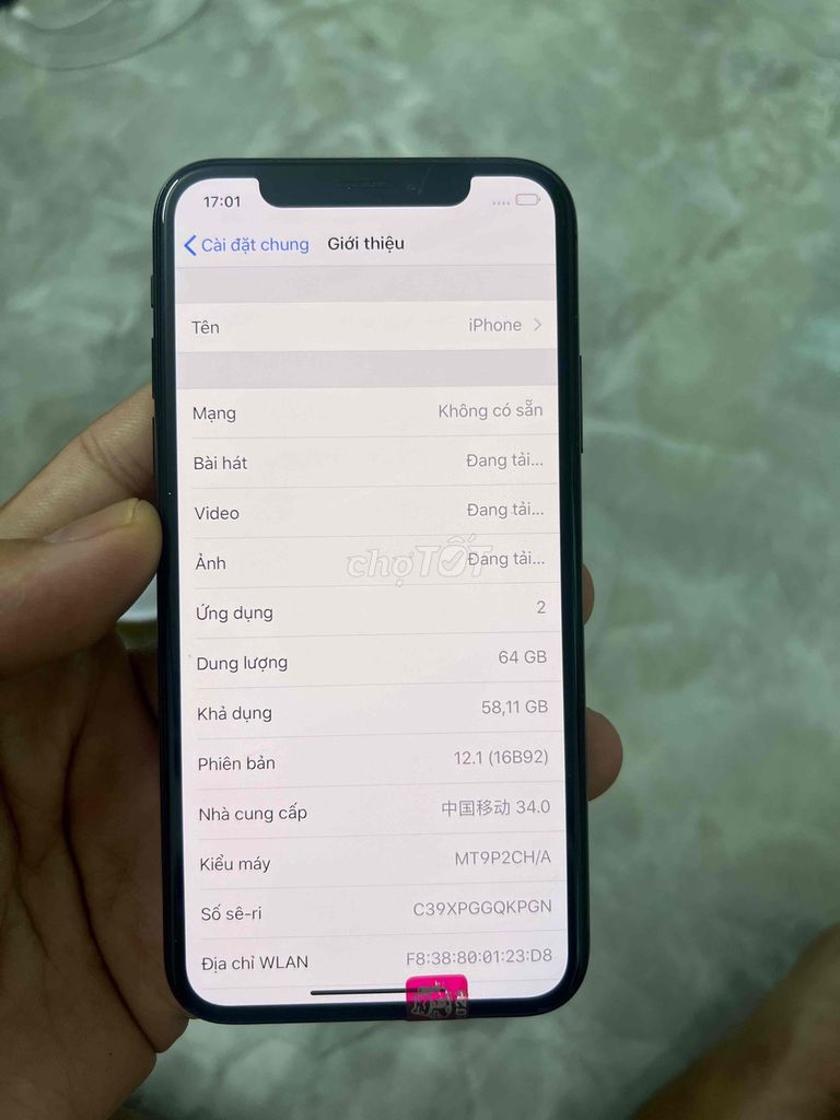 Apple iPhone XS 64GB chạy ios 12 nguyên bản. Mua bán Điện thoại tại Huyện Kim Sơn Ninh Bình được đăng bởi Keng  hình 1