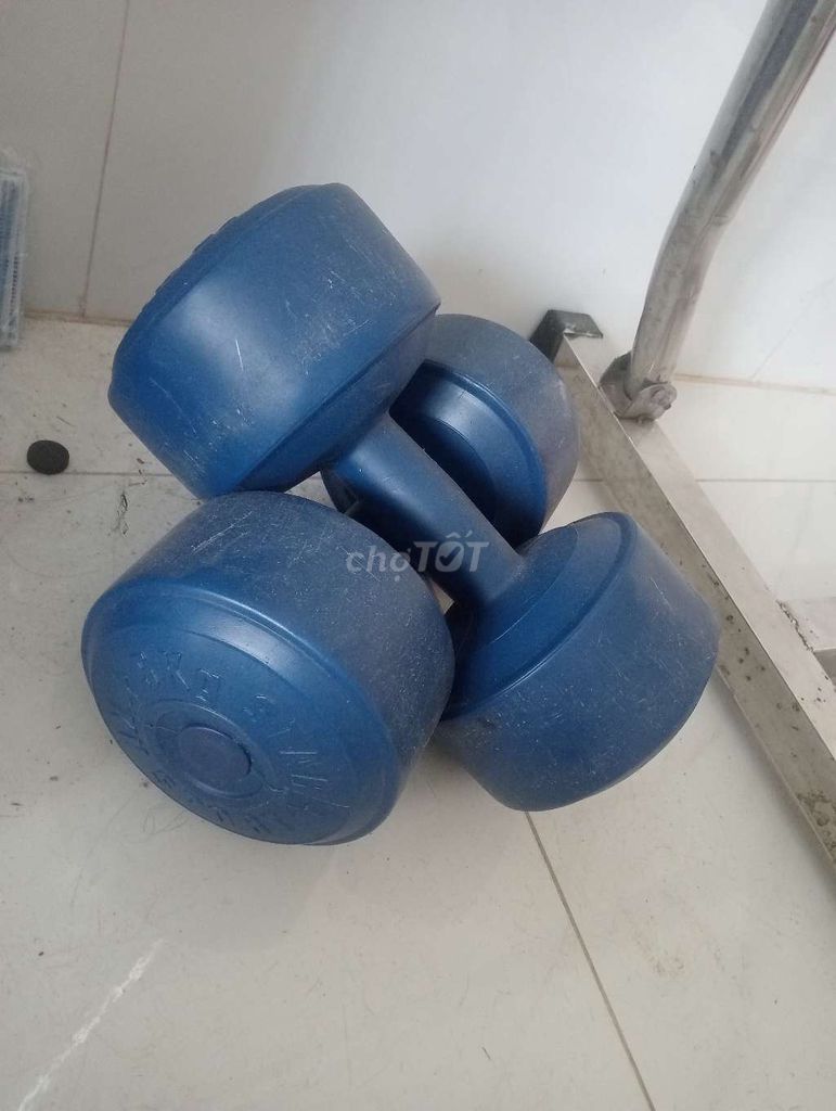 Tạ tay 5kg Xanh dương Nhựa. Mua bán Đồ thể thao, Dã ngoại tại Huyện Bình Chánh Tp Hồ Chí Minh được đăng bởi không tên  hình 1