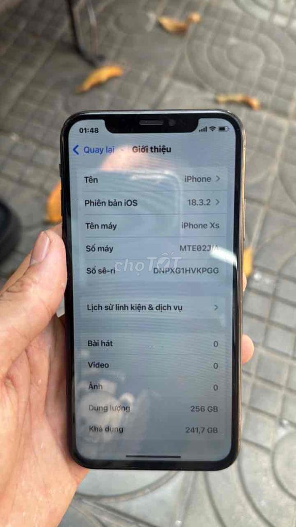 Apple iPhone Xs 256GB Đen hỏng màn hình. Mua bán Điện thoại tại Quận Thanh Khê Đà Nẵng được đăng bởi Tính hình 1