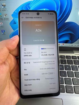 Oppo A3X 4GB/64GB Xanh