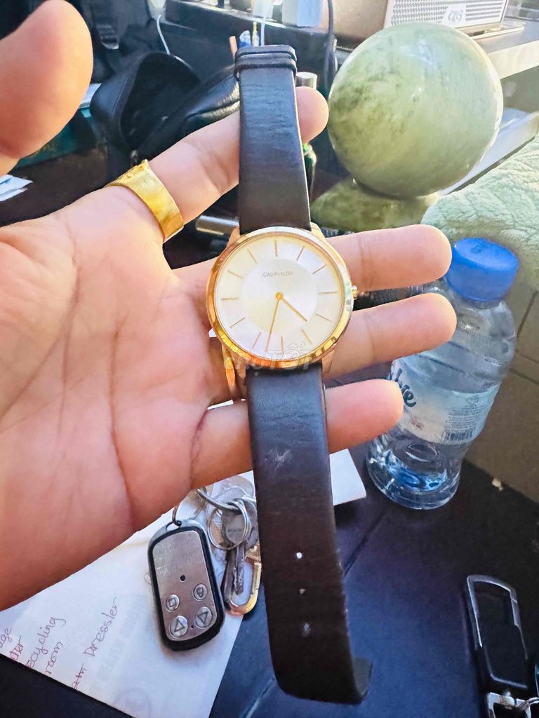 Đồng hồ Calvin Klein dây da nâu 40mm 95%. Mua bán Đồng hồ tại Quận Kiến An Hải Phòng được đăng bởi Pham van toan hình 1