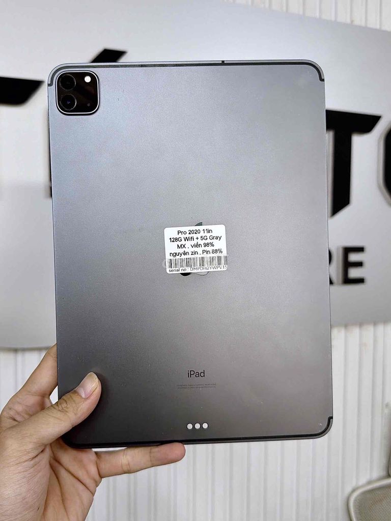 Apple iPad Pro 2020 11 inch 128GB Xám 5G Pin 88. Mua bán Máy tính bảng tại Quận 10 Tp Hồ Chí Minh được đăng bởi Táo Tốt Apple  hình 1