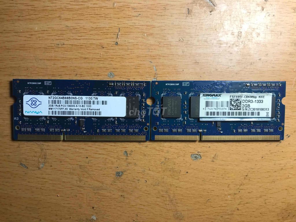 RAM Nanya DDR3 2GB 1333MHz. Mua bán Linh kiện (RAM, Card...) tại Thành phố Việt Trì Phú Thọ được đăng bởi Ngmih hình 1