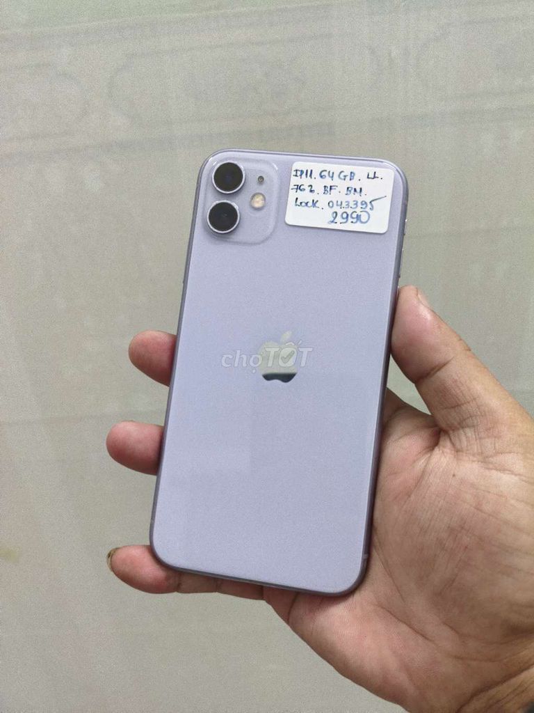 Apple iPhone 11 64GB Lock Tím Không Face ID. Mua bán Điện thoại tại Quận Cái Răng Cần Thơ được đăng bởi Ngân Long Trung hình 1
