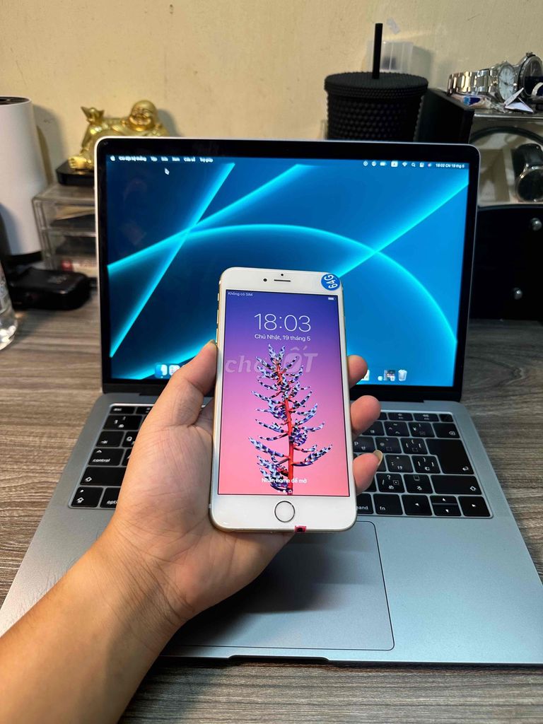 iphone 6 plus 64gb trắng 99%