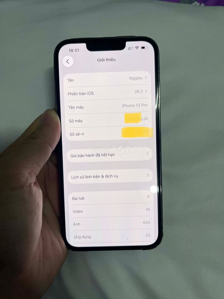 iPhone 13 Pro 128GB Xám Đã sử dụng. Mua bán Điện thoại tại Quận Bình Thạnh Tp Hồ Chí Minh được đăng bởi Thanh Quangꪜ hình 1