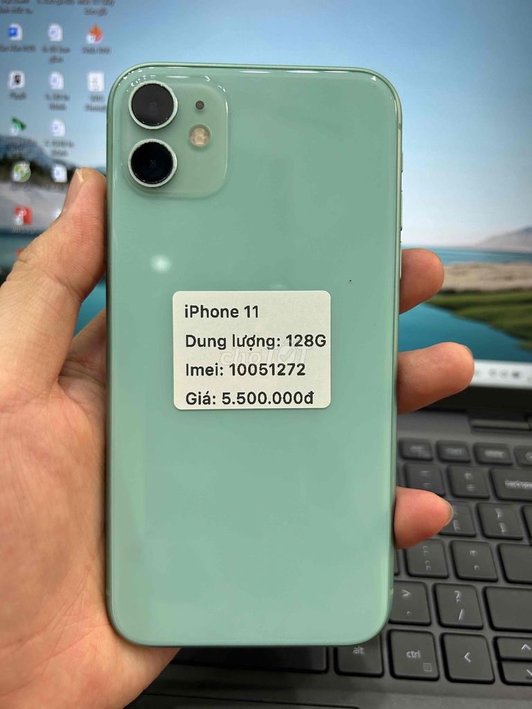 iPhone 11 128GB Xanh pin 100% máy full chức năng. Mua bán Điện thoại tại Thành phố Buôn Ma Thuột Đắk Lắk được đăng bởi Nguyễn Hoàng hình 1