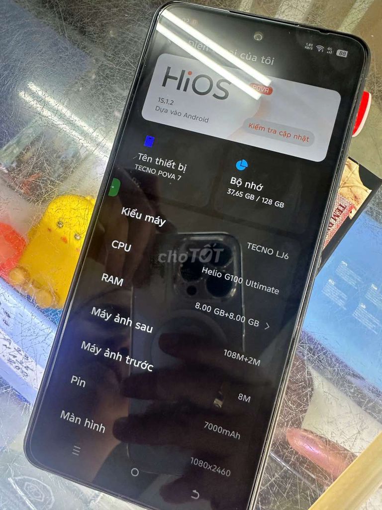 Tecno Pova 7 128GB Đen. Mua bán Điện thoại tại Quận 4 Tp Hồ Chí Minh được đăng bởi thaole hình 1