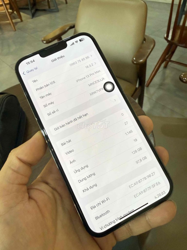 Apple iPhone 13 Pro Max 128GB Xanh lá. Mua bán Điện thoại tại Huyện Bình Chánh Tp Hồ Chí Minh được đăng bởi Phan Thọ hình 1