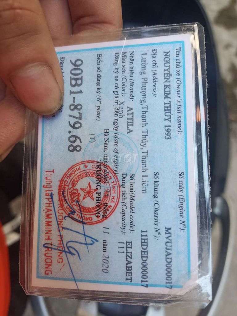 Xe Attila fi còn rất mới. Mua bán Xe máy tại Huyện Đông Anh Hà Nội được đăng bởi nguyễn anh tú  hình 2
