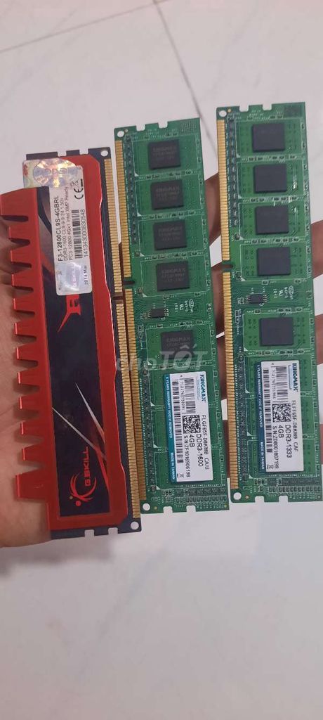 RAM DDR3 4GB 1600MHz - Ram PC Máy Tính Bàn nhé . Mua bán Linh kiện (RAM, Card...) tại Quận 12 Tp Hồ Chí Minh được đăng bởi Nội Thất Ngôi Nhà Xanh  hình 1