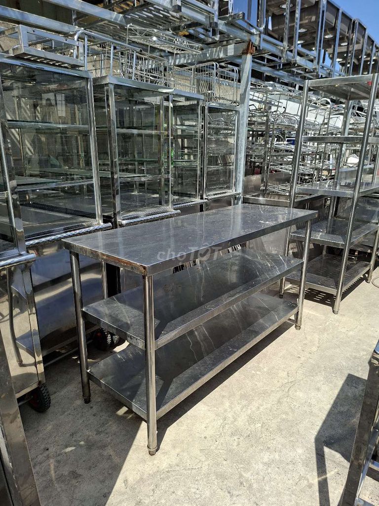 Bàn chặt Inox 304 1m5x55cmx86cm. Mua bán Dụng cụ nhà bếp tại Thành phố Biên Hòa Đồng Nai được đăng bởi Bùi Huyền hình 1