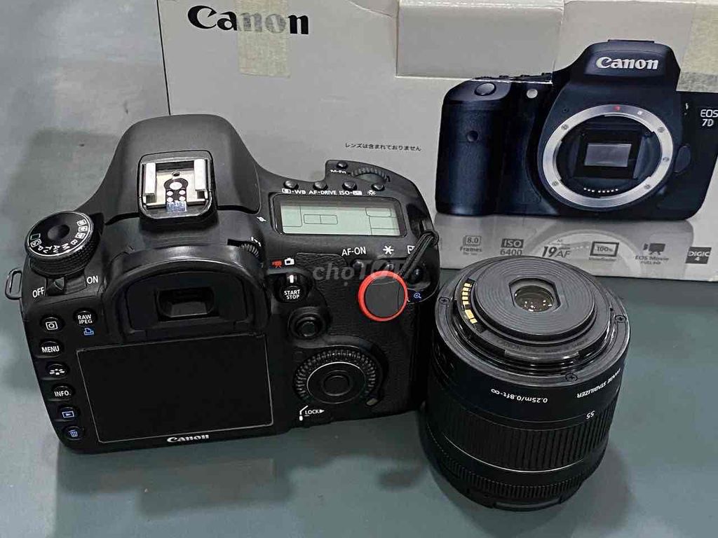 Máy ảnh Canon 7D fullbox đẹp 99% kèm lens kit. Mua bán Máy ảnh, Máy quay tại Quận 5 Tp Hồ Chí Minh được đăng bởi Phan Thế Phong  hình 1