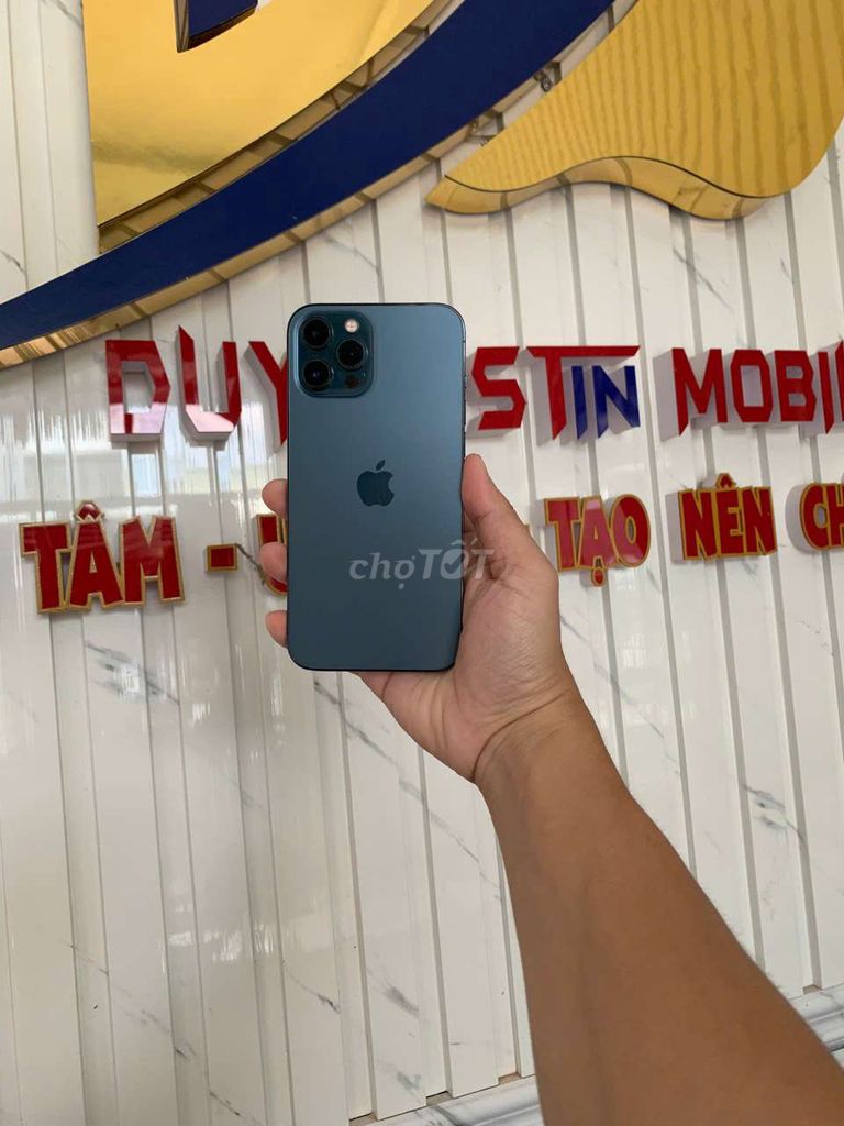 12 Pro Max 256GB xanh quốc tế ,có bán góp. Mua bán Điện thoại tại Thành phố Cà Mau Cà Mau được đăng bởi Duy Dustin Mobile hình 1