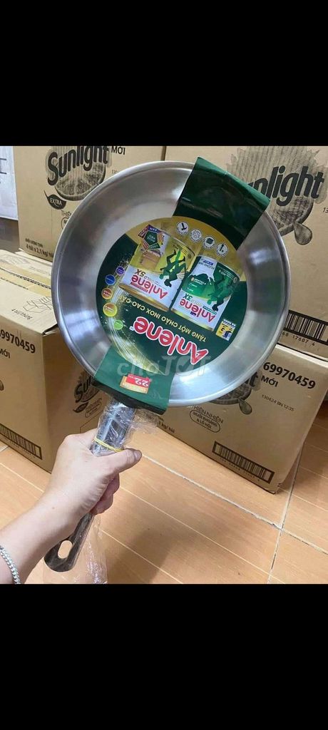 Chảo inox 3 lớp đáy từ (22cm)