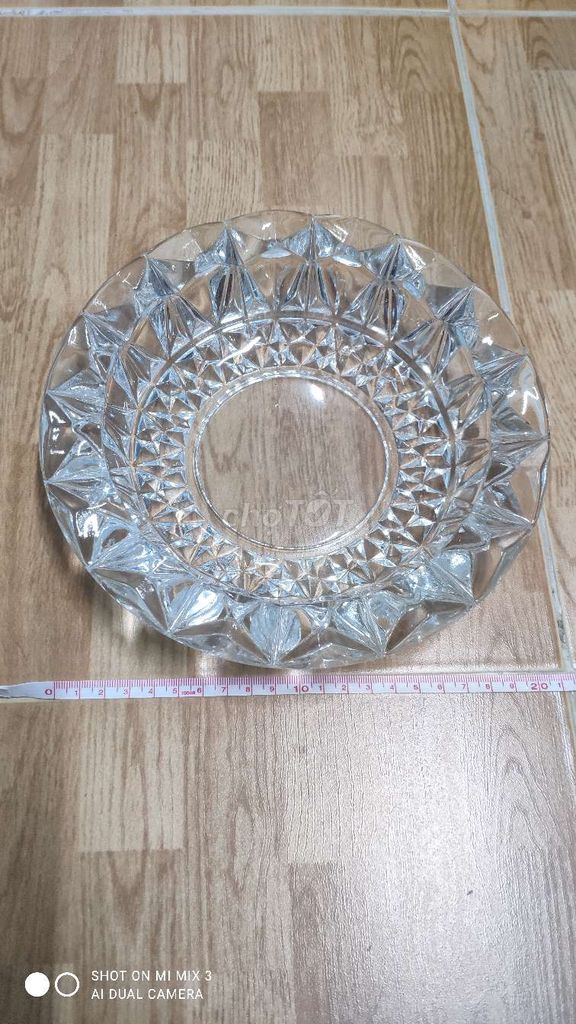 Gạt tàn thuốc thủy tinh Nhật Bản 21cm. Mua bán Nội thất, đồ gia dụng khác tại Quận 1 Tp Hồ Chí Minh được đăng bởi Toàn Châu hình 1