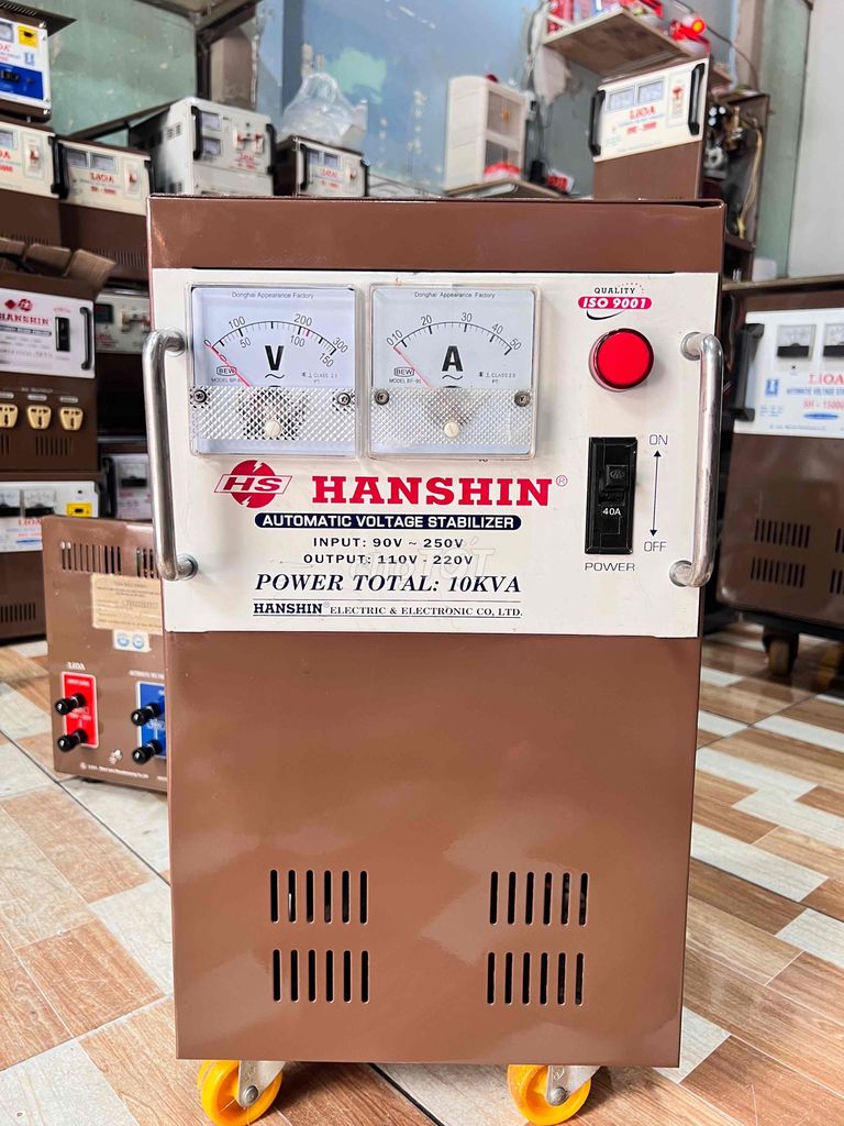 Ổn áp Hanshin 10kva dãi 90v-250v dây đồng 100%. Mua bán Đồ chuyên dụng, Giống nuôi trồng tại Quận Bình Tân Tp Hồ Chí Minh được đăng bởi  ổn áp cũ bình tân  hình 1