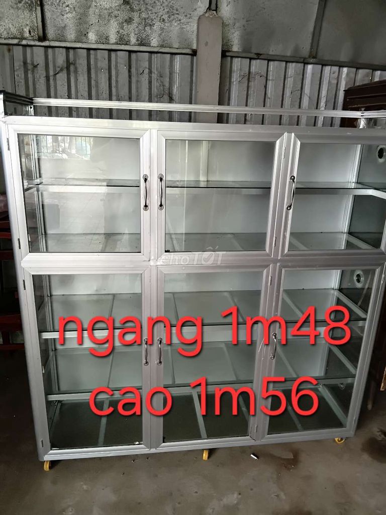 Tủ trưng bày nhôm kính Bạc. Mua bán Tủ, kệ gia đình tại Thành phố Bến Tre Bến Tre được đăng bởi Hung hình 1