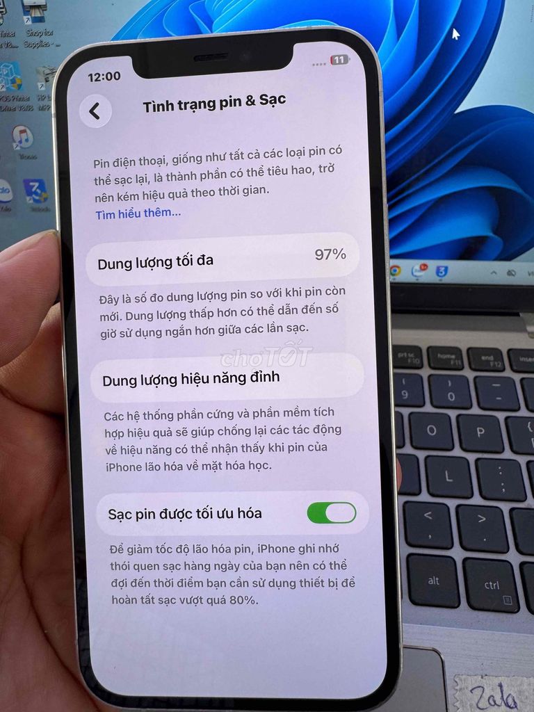 Apple iPhone 12 Pro 128GB Trắng 97%. Mua bán Điện thoại tại Quận 6 Tp Hồ Chí Minh được đăng bởi QUỐC THIÊN BÁN GÓP 0 ĐỒNG  hình 1