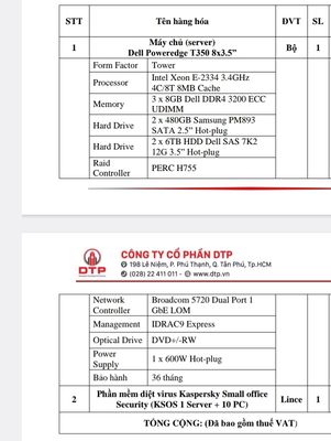 Bán Server đã sử dụng còn mới 95% còn bh 30 tháng. Mua bán Máy tính để bàn tại Thành phố Thủ Đức Tp Hồ Chí Minh được đăng bởi Trọng
