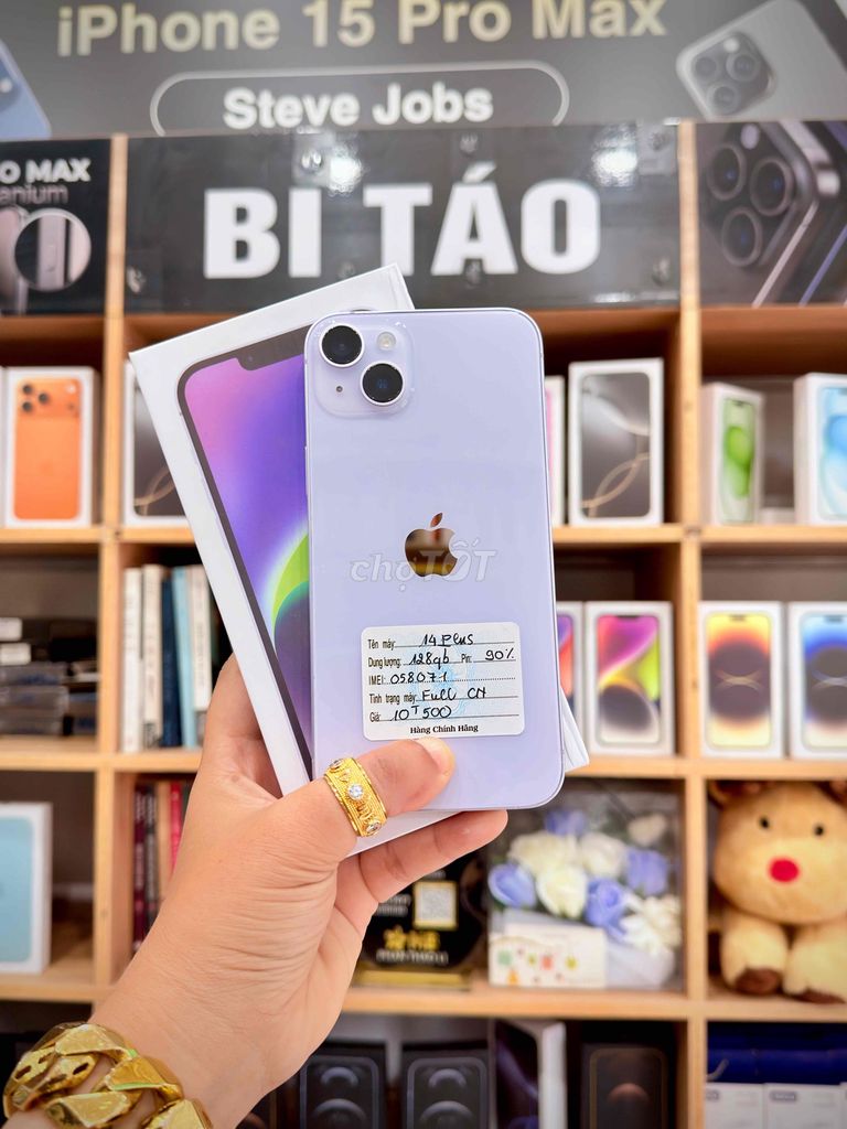 Apple iPhone 14 Plus 128GB Tím nhạt. Mua bán Điện thoại tại Thành phố Long Xuyên An Giang được đăng bởi Bi Táo Store hình 1