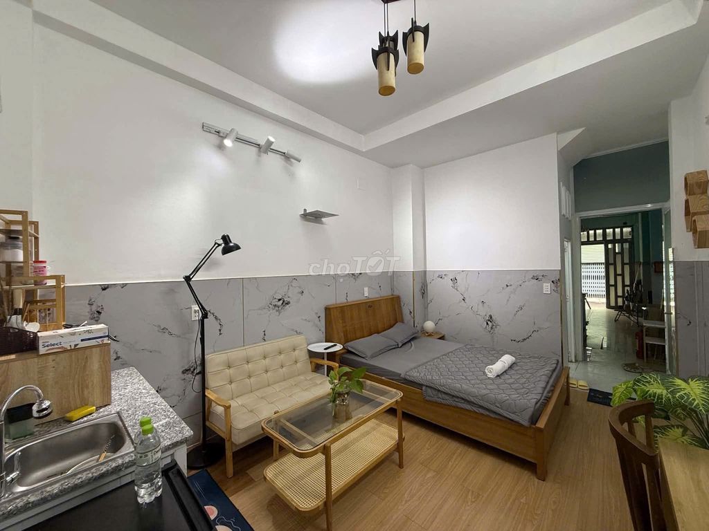 Studio trệt ngay gần Q1, PXL Phòng đẹp giá tốt