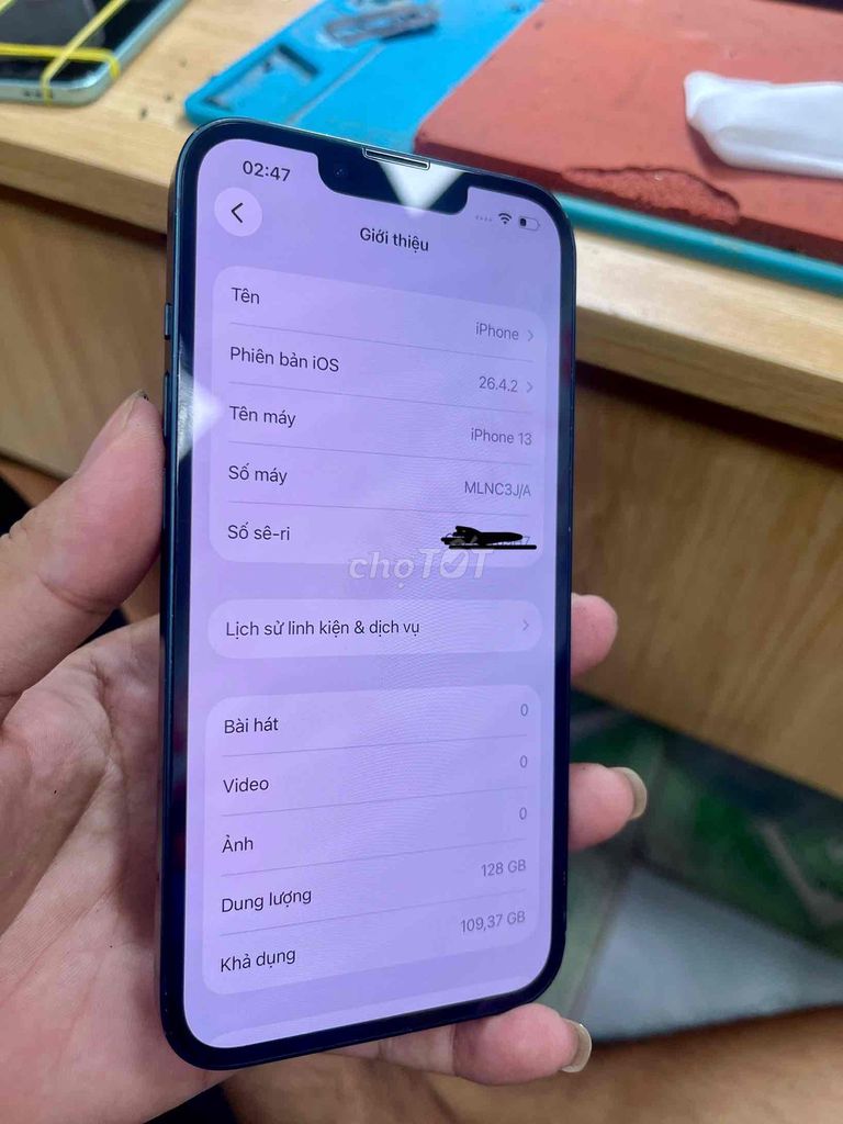 Apple iPhone 13 128GB vỏ 95/96. Mua bán Điện thoại tại Thị xã Tân Uyên Bình Dương được đăng bởi Hai Lúa hình 1