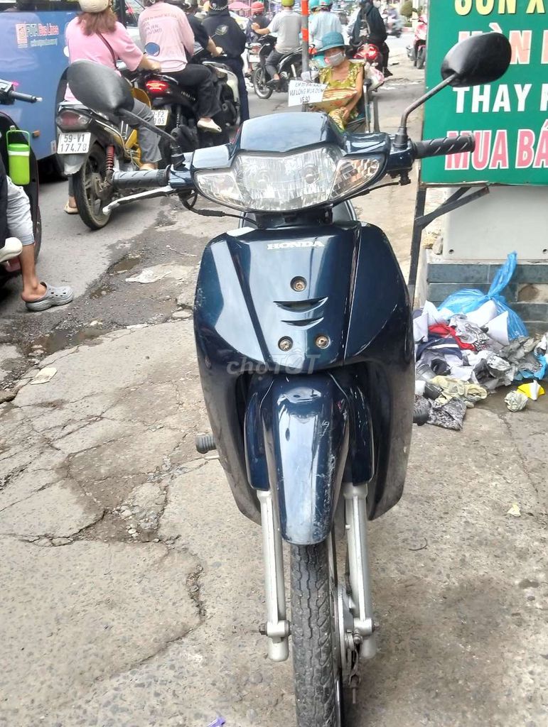 Honda Wave Alpha, сине-черная, корейская сборка