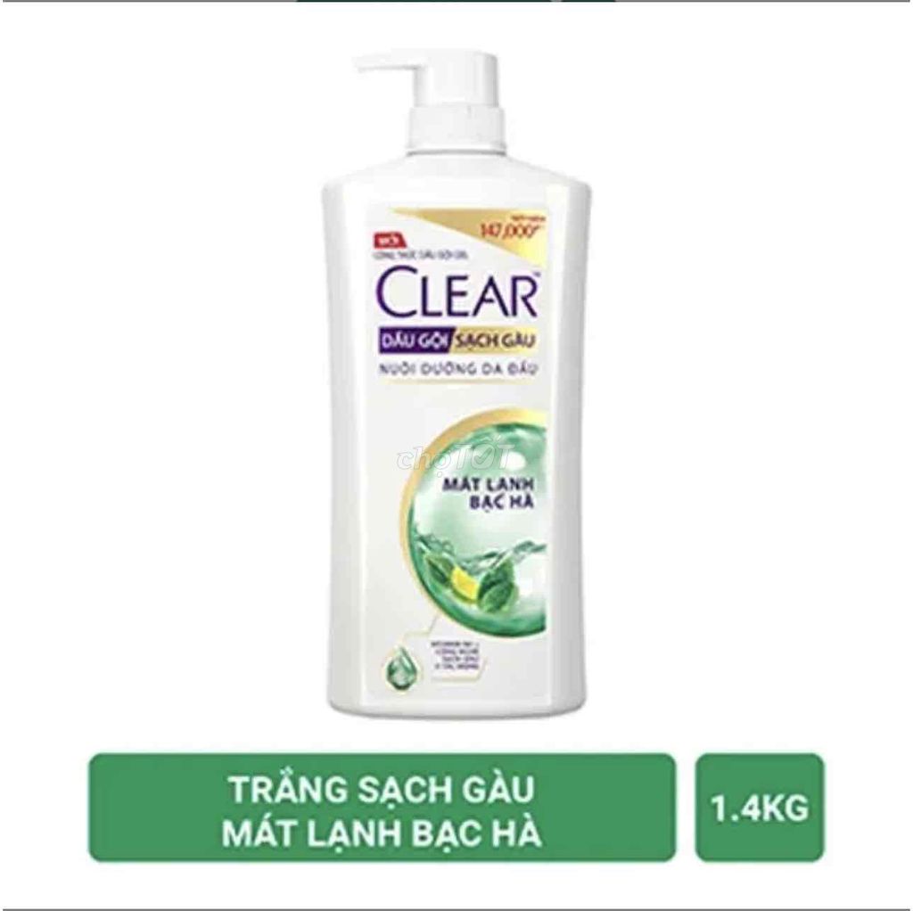 Dầu gội Clear Bạc hà Sạch gàu 1.4kg. Mua bán Phụ kiện thời trang khác tại Huyện Hóc Môn Tp Hồ Chí Minh được đăng bởi Npp Unilever cuchi hocmon q12 hình 1