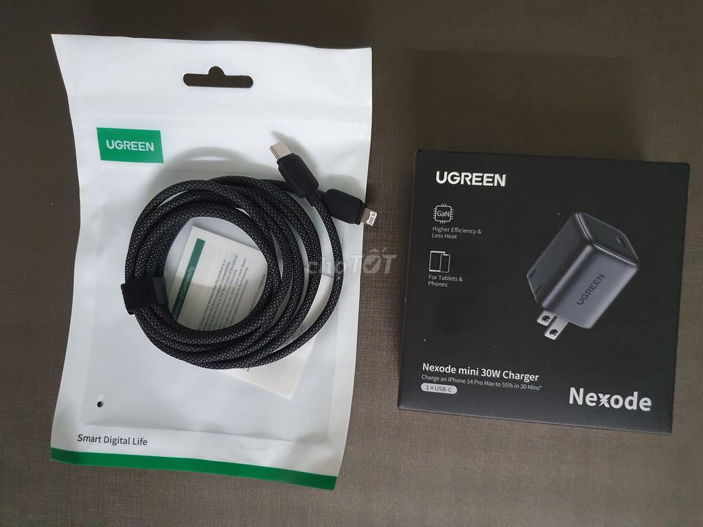 Bộ sạc nhanh 30W Ugreen Iphone, Android