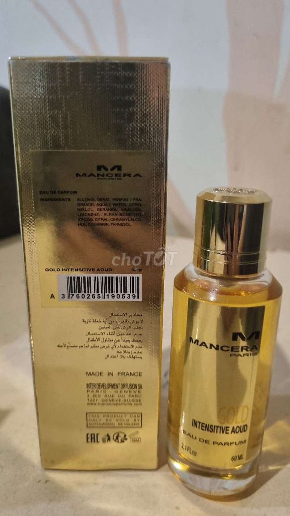 Nước hoa Mancera Gold Intensive Aoud 60ml. Mua bán Nước hoa tại Quận Bình Thạnh Tp Hồ Chí Minh được đăng bởi Trân Trân hình 1