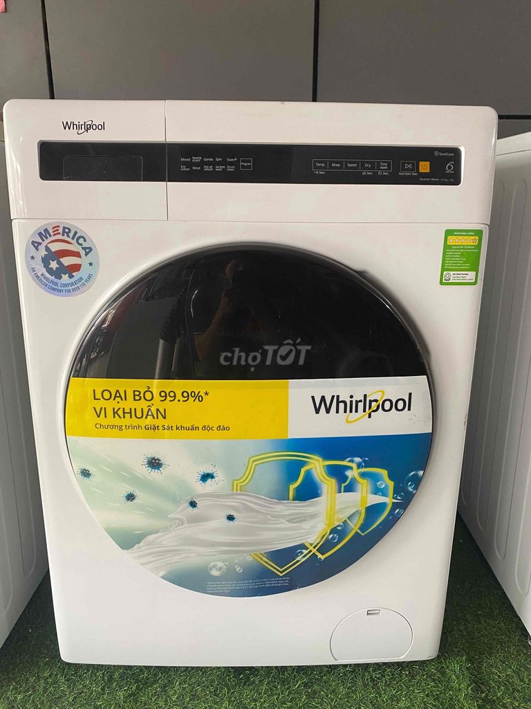 MÁY GIẶT SẤY WHIRLPOOL 10,5KG TRƯNG BÀY BH 12T