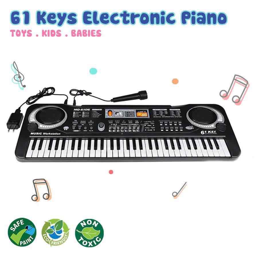 Đàn piano 61 phím mini kèm mic cho bé(hn)