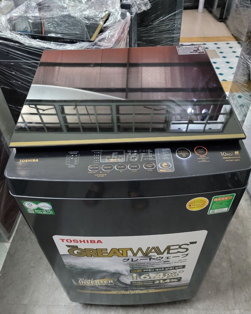 máy giặt toshiba inverter 10kg , new bh 2 năm hãng