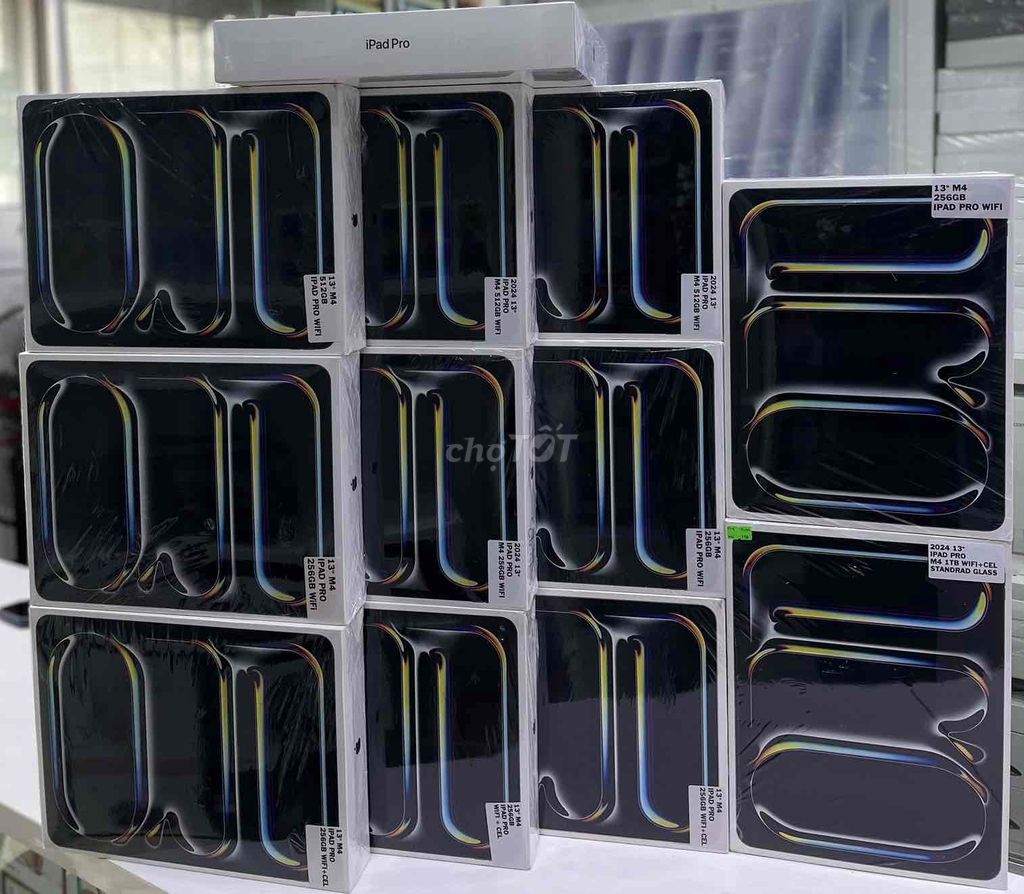 iPad Pro M4 13 inch Wifi 5G 256GB - 2TB Mới_Có Góp. Mua bán Máy tính bảng tại Quận 5 Tp Hồ Chí Minh được đăng bởi BVTMOBILE HỆ THỐNG BÁN LẺ UY TÍN hình 1